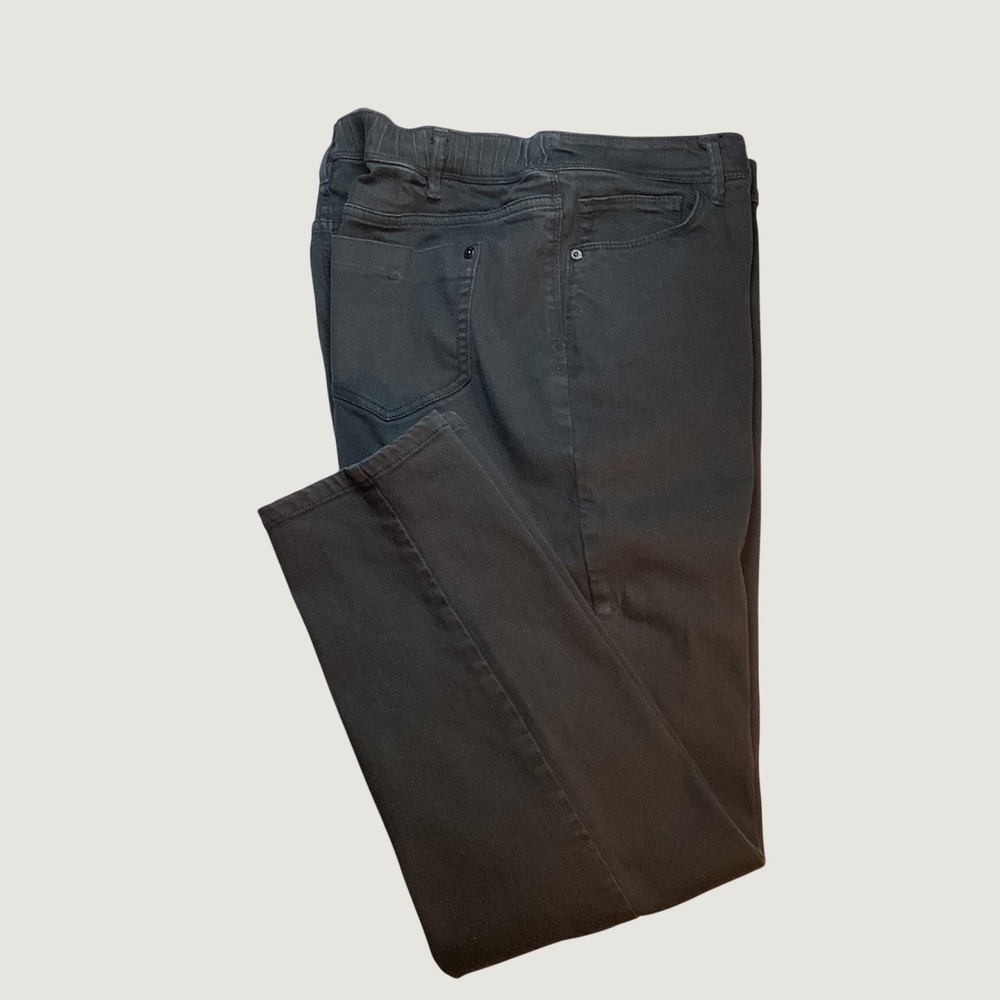 J.Jill Authentic Fit Slim Ankle Jeans Women 16 Black Stretch Casual Classic Chic